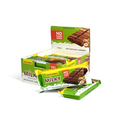 Milky choco "Шоколадно-ореховая паста" 55г Snaq Fabriq - фото 6444