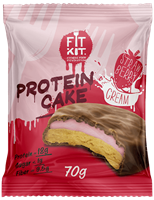 Protein cake "Клубника со сливками" FitKit