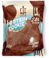 Protein chocolate cookie "Кокосовый флан" FitKit